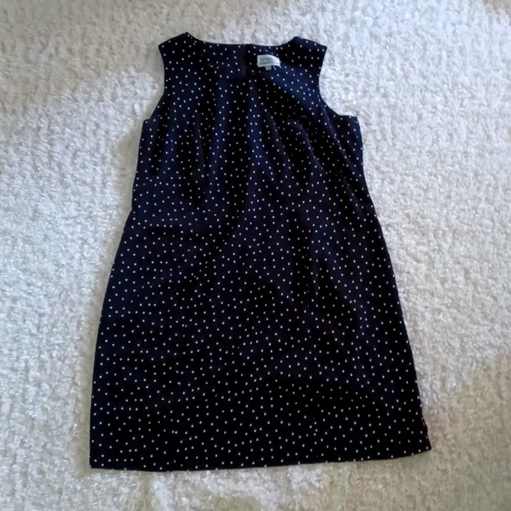 polka dots sleeveless  dress